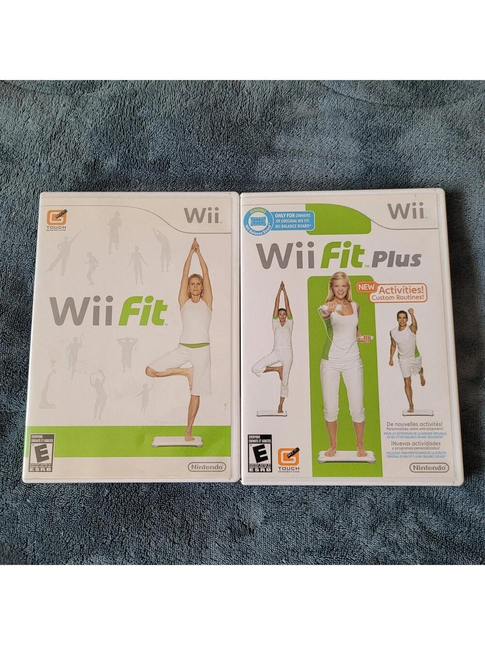 Wii Fit & Wii Fit Plus Nintendo Wii Game Lot of 2 CIB Complete W/ Manuals Tested